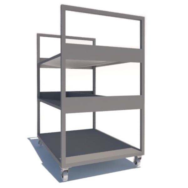 Carrinho Para Biblioteca 100 x 60 x 80 premium - Image 2