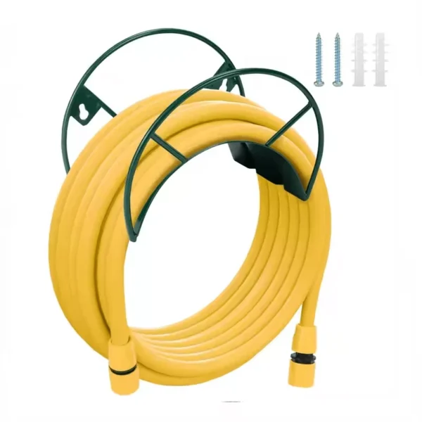 Suporte de Parede com Mangueira de Jardim 20m - Kit