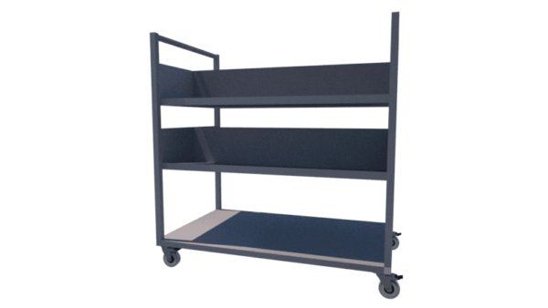 Carrinho Para Biblioteca 100 x 60 x 80 premium